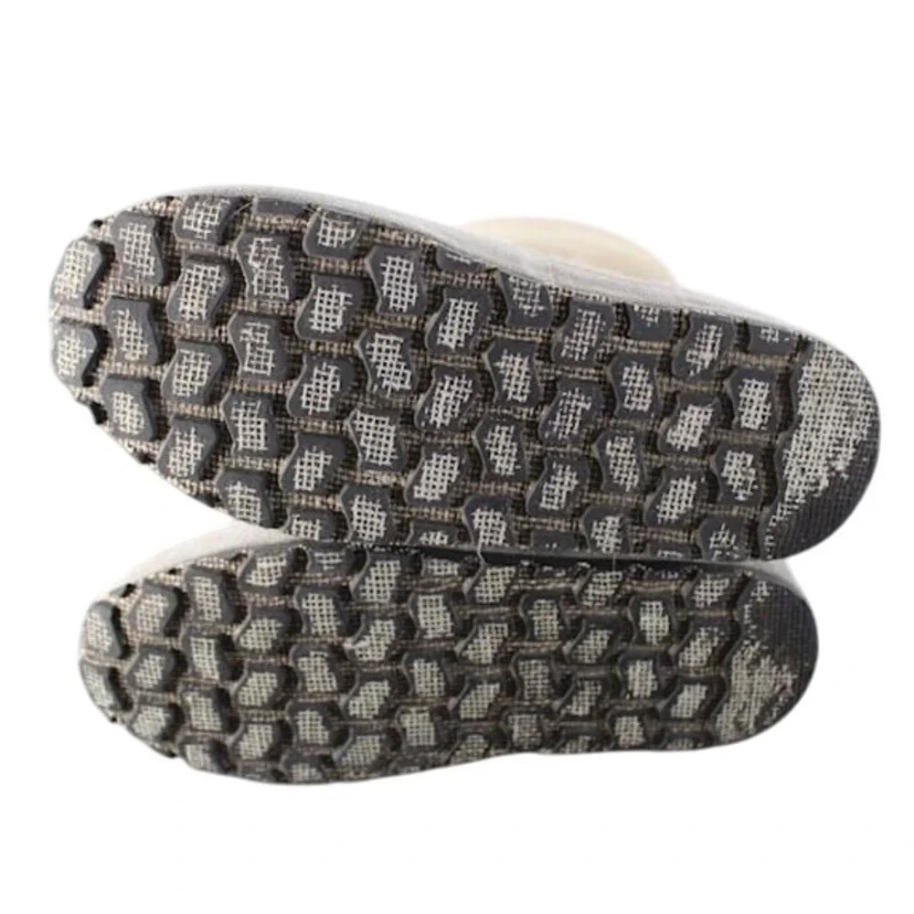 Zdar Wool Felt Suede‎ Shearling Lined Winter Snow Boots Taupe Gray Women's 36